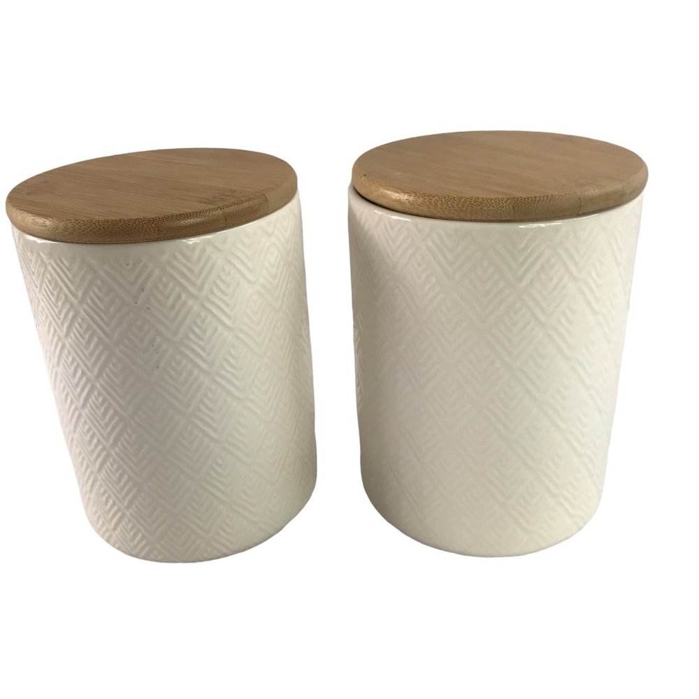 New Ceramic Canister Set by Bread + Butter (Australia), Set of 2 Containers with